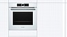 תנור בנוי פירוליטי בגימור לבן מסדרה 8 BOSCH דגם HBG675BW1 מתצוגה