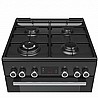 תנור משולב כיריים גז בצבע שחור BOSCH HGD74W360Y בוש מתצוגה