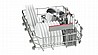 מדיח כלים צר חצי אינטגרלי Bosch SPI46IS01E בוש מתצוגה